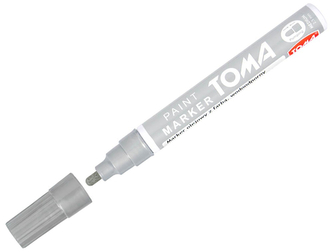 Marker olejny Medium 2.5 mm srebrny 440, Toma