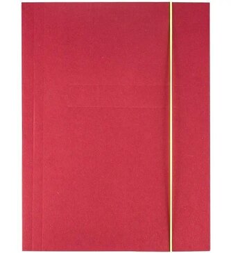 Teczka z gumką A4 Kreativ bordowa 1szt GRAND