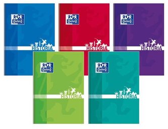 Brulion temat. historia A5 80 k. kratka 90g, Oxford