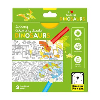 Looong Coloring Books - I love coloring. DINOSAURS 4+ Looong Coloring Books - I love coloring. DINOSAURS 4+