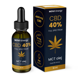 MOVit CBD 40% Full Spectrum MCT olej 10ml