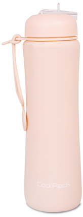 Bidon silikonowy 600 ml Pump Pastel Powder Peach Coolpack, Patio