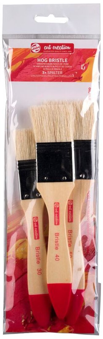 Pędzle 3 szt. szczecinowe Art Creation 9099210M, Talens