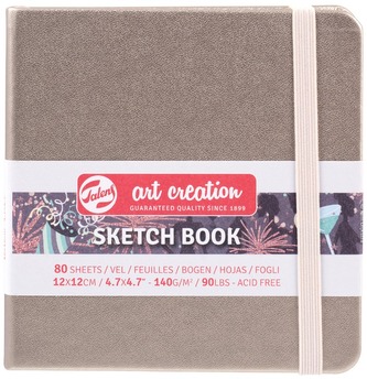 Szkicownik metaliczny różowy 12x12cm Art Creation, Talens