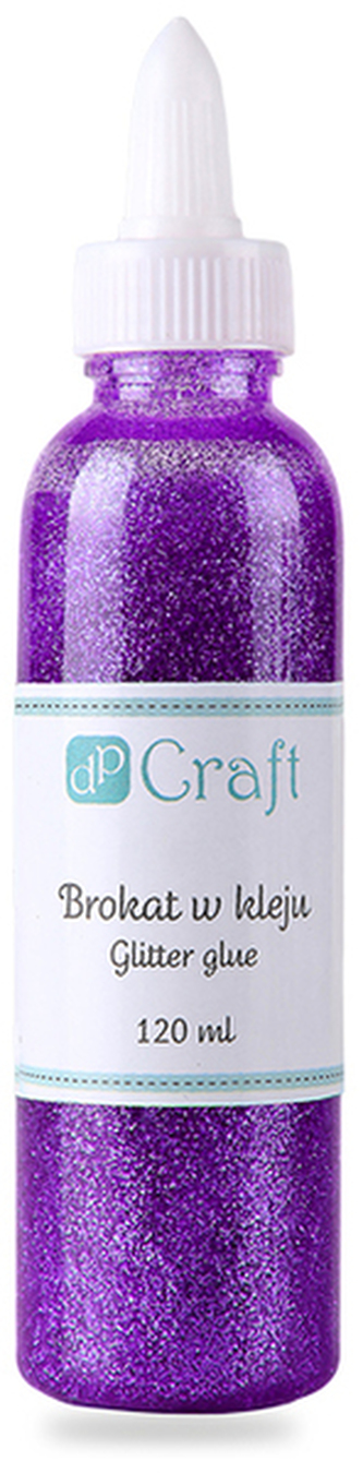 Klej brokatowy 120ml - purple, Dp Craft