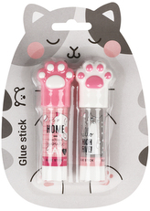 Klej w sztyfcie "Cats" 8g, 2 szt. blister, Meshu