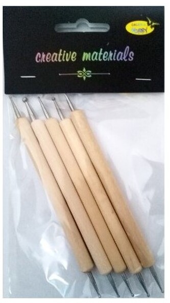 Dłutka drewniane do embosingu-zestaw 5 szt, Galeria Hobby