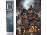 Diamantové malování Strašidelný dům 30 x 40 cm