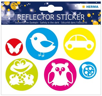 Naklejka odblaskowa Kółka, Herma