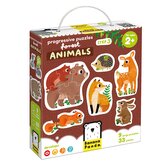 Progressive Puzzles. Forest Animals 2+