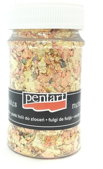 Folia płatki 100ml zł/miedź/zi Pentart M10