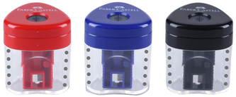 Temperówka pojedyńcza z pojemnikiem Grip Mini 183401 FC, Faber-Castell