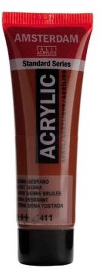Farba akrylowa nr 411 burnt sienna 20ml, Amsterdam