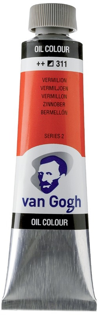 Farba olejna Van Gogh, 40ml Vermilion 311, Talens