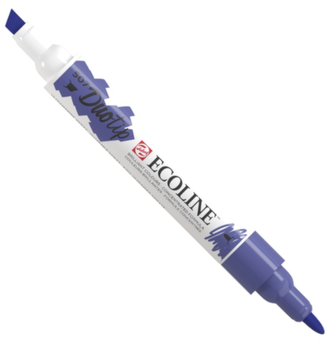 Marker dwustr. okr./ścięty Ecoline Duo Ultram.Violet 507, Talens
