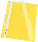 Skoroszyt wpinany A4 plastikowy żółty 10szt, Esselte