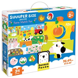 Suuuper Size Puzzle. Farm Match Fun 2+