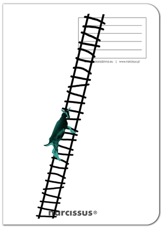 Zeszyt A4 60k kratka PP Fun Goat Ladder, Narcissus