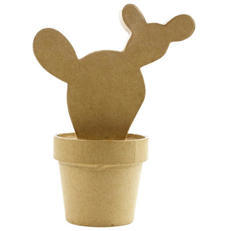 Figura Kaktus w doniczce western-owy 8 x 18 x 14cm HD038, Decopatch