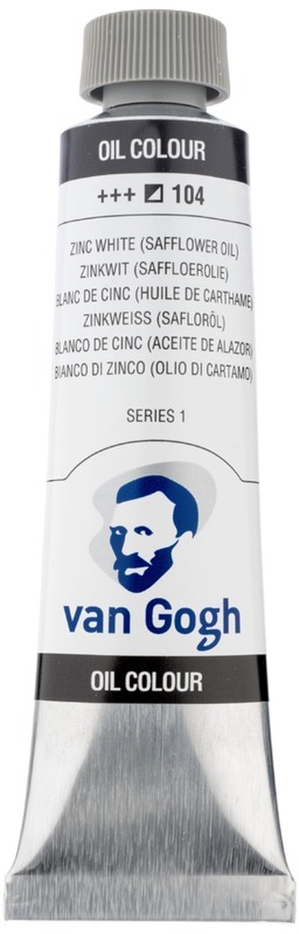 Farba olejna Van Gogh, 40ml Zinc White 104, Talens