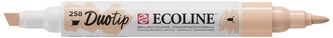 Marker dwustr. okr./ścięty Ecoline Duo Tip Apricot 258, Talens