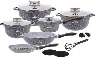 Moderní sada mramorových hrnců - 14ks