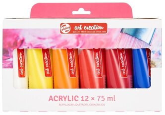 Farby akrylowe 12-kol.x 75ml, Art Creation