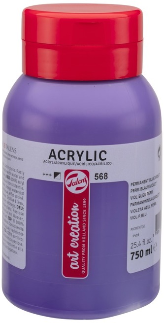 Farba akrylowa 750ml Permanent Blue Violet 568 Art Creation, Talens