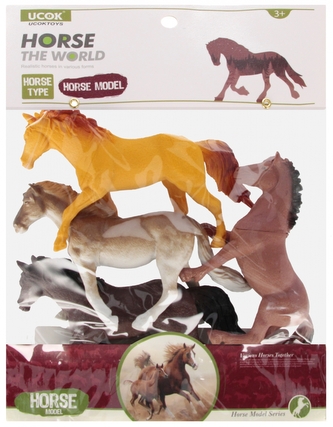 Zwierzęta domowe 4 sztuki. Konie