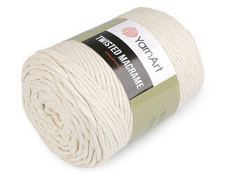 Pletací příze Twisted Macrame 500 g rozčesávací - 1 ks - 9 (752) béžová nejsv.