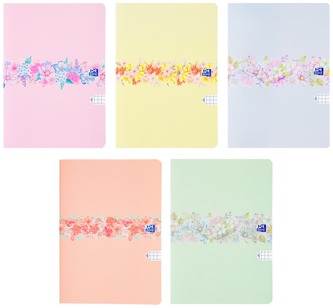 Brulion B5 96k kratka z marginesem Flowers, Oxford