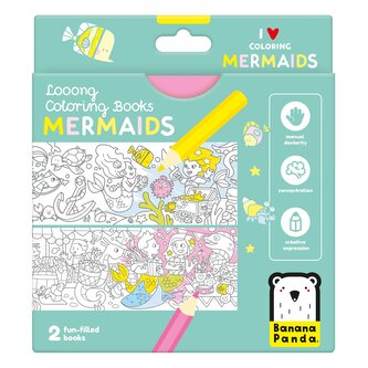 Looong Coloring Books - I love coloring. MERMAIDS Looong Coloring Books - I love coloring. MERMAIDS