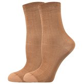 Lady B ponožky COTTON socks 60 DEN beige 39-42 (26-28) 6 párů