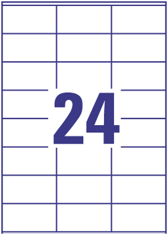 Etykiety 70 x 36 mm 24 x 100 ark Europe100 by Economy, Avery