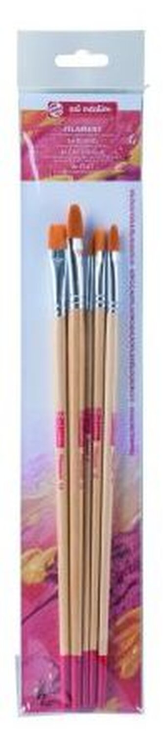 Zestaw 5 pędzli poliestrowych, Talens