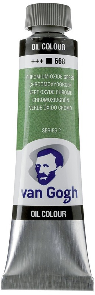 Farba olejna Van Gogh, 40ml Chromium Oxide Green 668, Talens