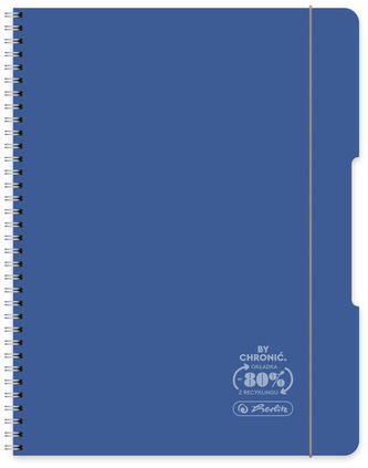 Brulion na spirali  A4 80k. Eco PP ocean granat, Herlitz