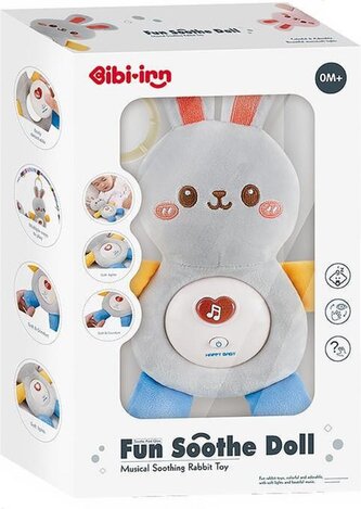 CHIPOLINO Plyšový usínáček Rabbit Grey