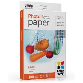 Foto papír COLORWAY Matte 10 x 15 100 ks