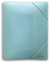 Teczka z gumką A4 PP-102 niebieska pastelowa, Penmate