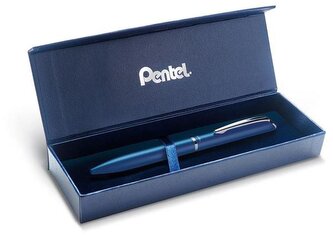 Pióro kulkowe Energel Sterling niebieskie wkład 0.7 mm nieb.w etui BL2007-WA1CCPL, Pentel