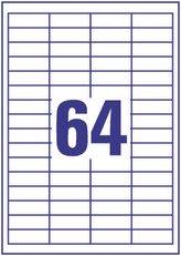 Etykiety 48.5 x 16.9 mm 64 x 100 ark Europe100 by Economy, Avery