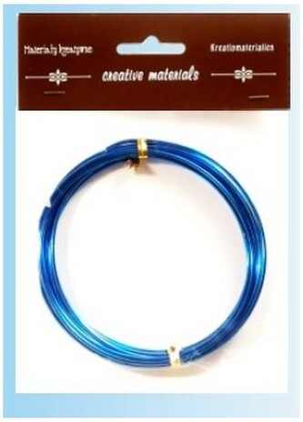 Drut aluminiowy j. niebieski 2 mm op. 3m, Galeria Hobby