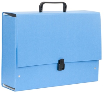 Teczka z rączką B4 Jumbo Ecoline niebieska 35 x 25,5 x 10 cm, Tadeo
