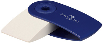 Gumka do ścierania Sleeve Mini czerwona lub niebieska , Faber-Castell