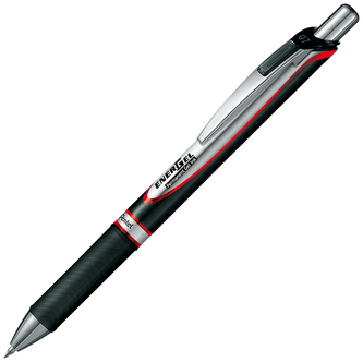 Pióro kulkowe Energel 0.7 mm B-czerwone tusz permanentny , Pentel