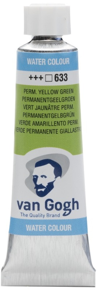 Farba akwarelowa Van Gogh 10ml Permanent Yellowish Green 633, Talens