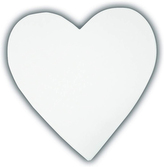 Sylwetka serca 12 x 12 x 1.5 cm papier biały AC757 C, Decopatch