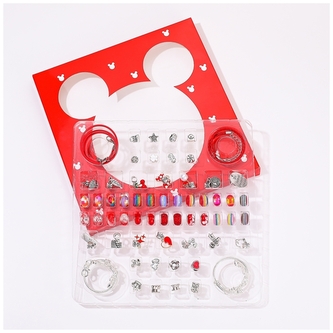 Zestaw biżuteryjny ZWB-7291 w pudełku, zawiera 60 elementów, Aliga