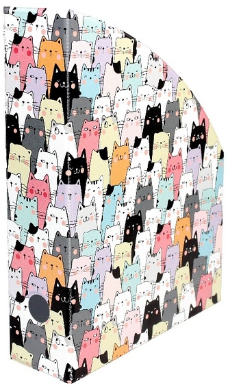 Pojemnik na dokumenty 7 cm z nadrukiem Koty, Biurfol